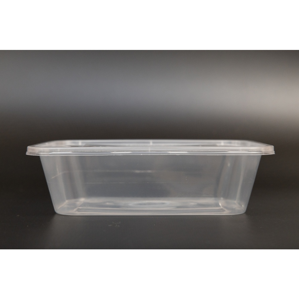 Round Rectangular PP Food-Grade Leakproof Clear Microwavable Disposable Plastic Soup &amp; Food Container To Go With Lid