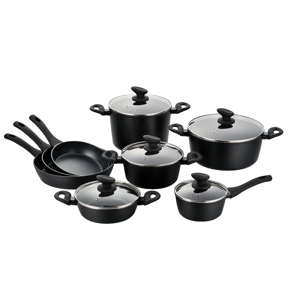 Classic Black Nonstick Frying Pan Stay-Cool Handle Eco-Friendly Flat Skillet Pancake Griddle-Perfect for Home &amp; Professional Use