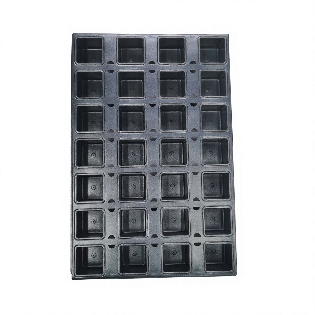 Customized 28 One-Piece Forming Mold Loaf Tray Square Bread Baking Pan Aluminized Steel Non-stick Eco-Friendly BAKEWARE