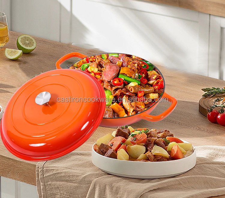 Enameled Cast Iron Dutch Oven Cast Iron Cooking Pot