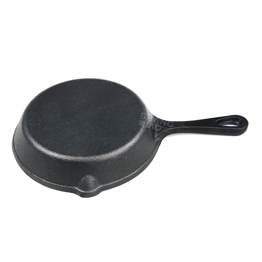 Customized 3 Pcs Cast Iron Frying Pan Set With Long Handles Skillet for Indoor and Outdoor