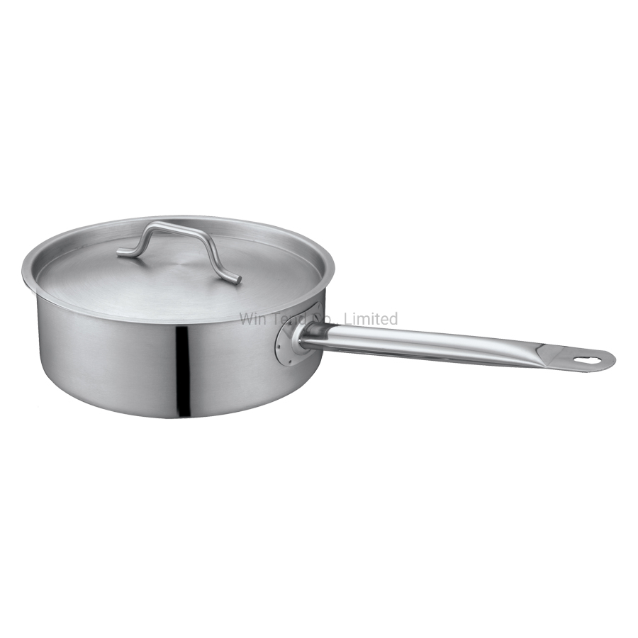 Low Body Hard Cast Sanded Heat Conduction Sandwich Combine Bottom Induction Sauce Pan