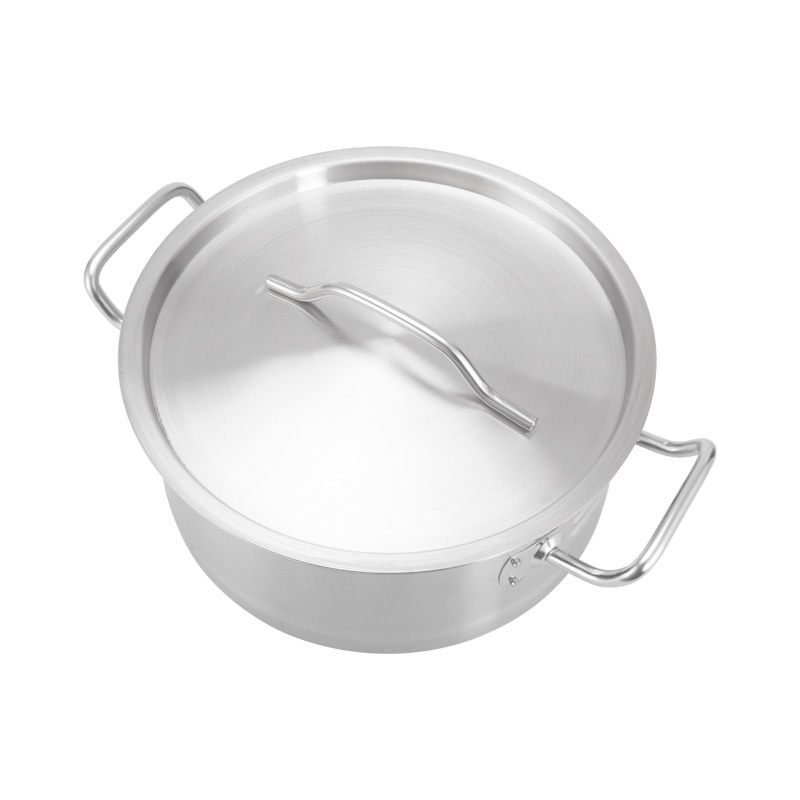 Hot Sale EU Standard 8L Kitchen Cookware Small Pot with Lid, Stainless Steel Soup Stock Pots for Kitchen Cooking