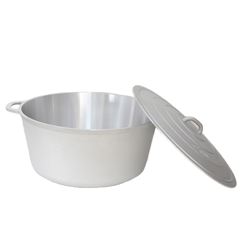 Wholesale Cast Aluminum Cookware Pot Thick Body Scratch Resistant Even Heat Distribution Aluminum Pot
