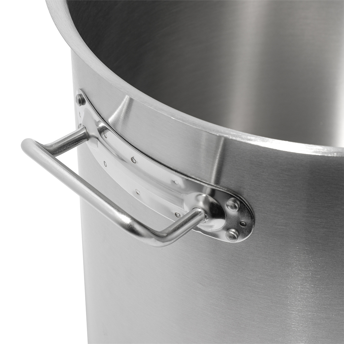 Large Capacity Thick Bottom Stainless Steel Commercial Hotel Soup Stock Pots Binaural Compound Bottom Lid for Marinated Meat