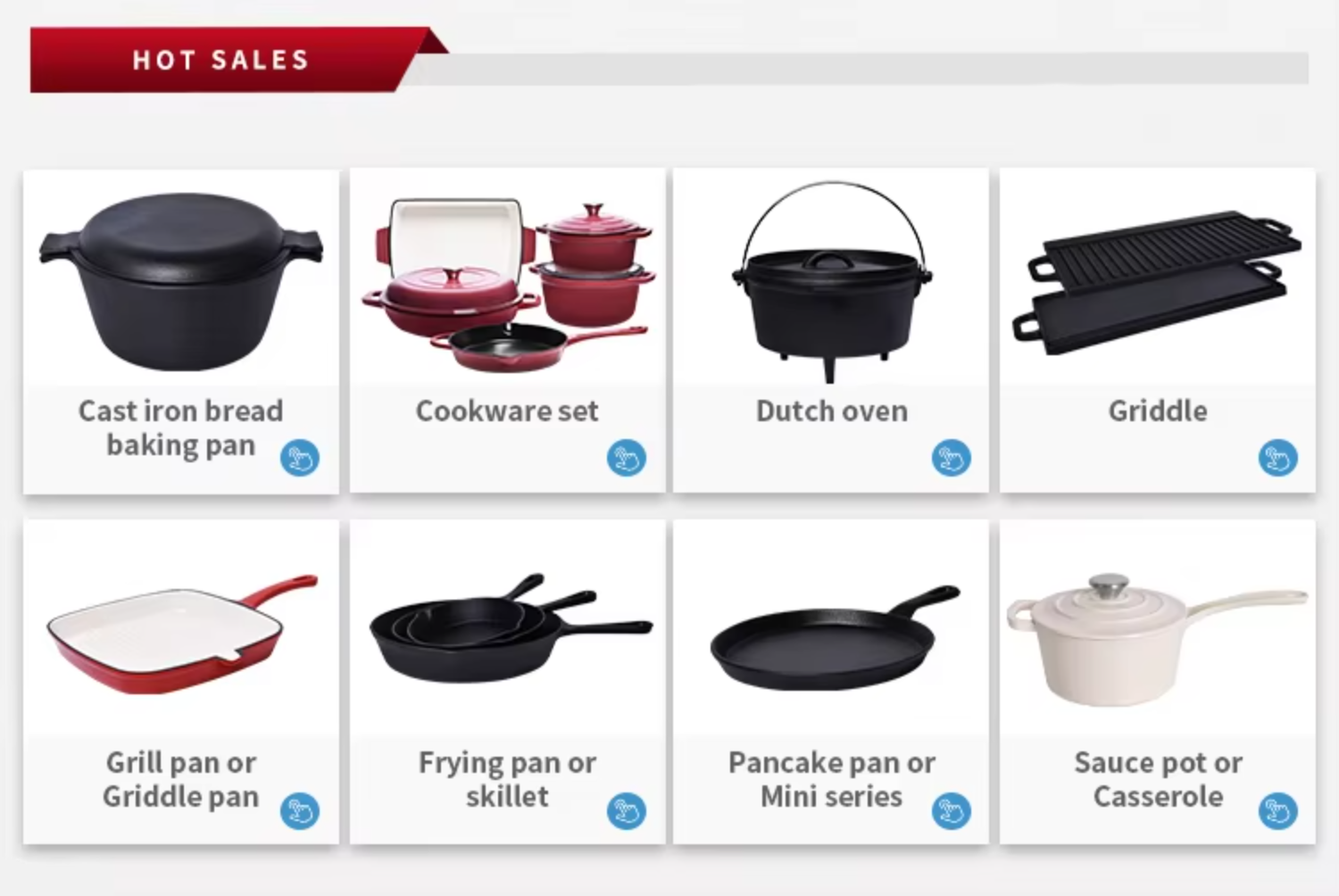 Factory Price Kitchen Restaurant Cooking Cookware 18/20/22/24/26/28cm Red Color Enamel Cast Iron Dutch Oven Soup Pot Casserole