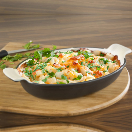 Customizable Fish-Shaped Enameled Cast Iron Baking Pan - Premium Kitchen Cookware