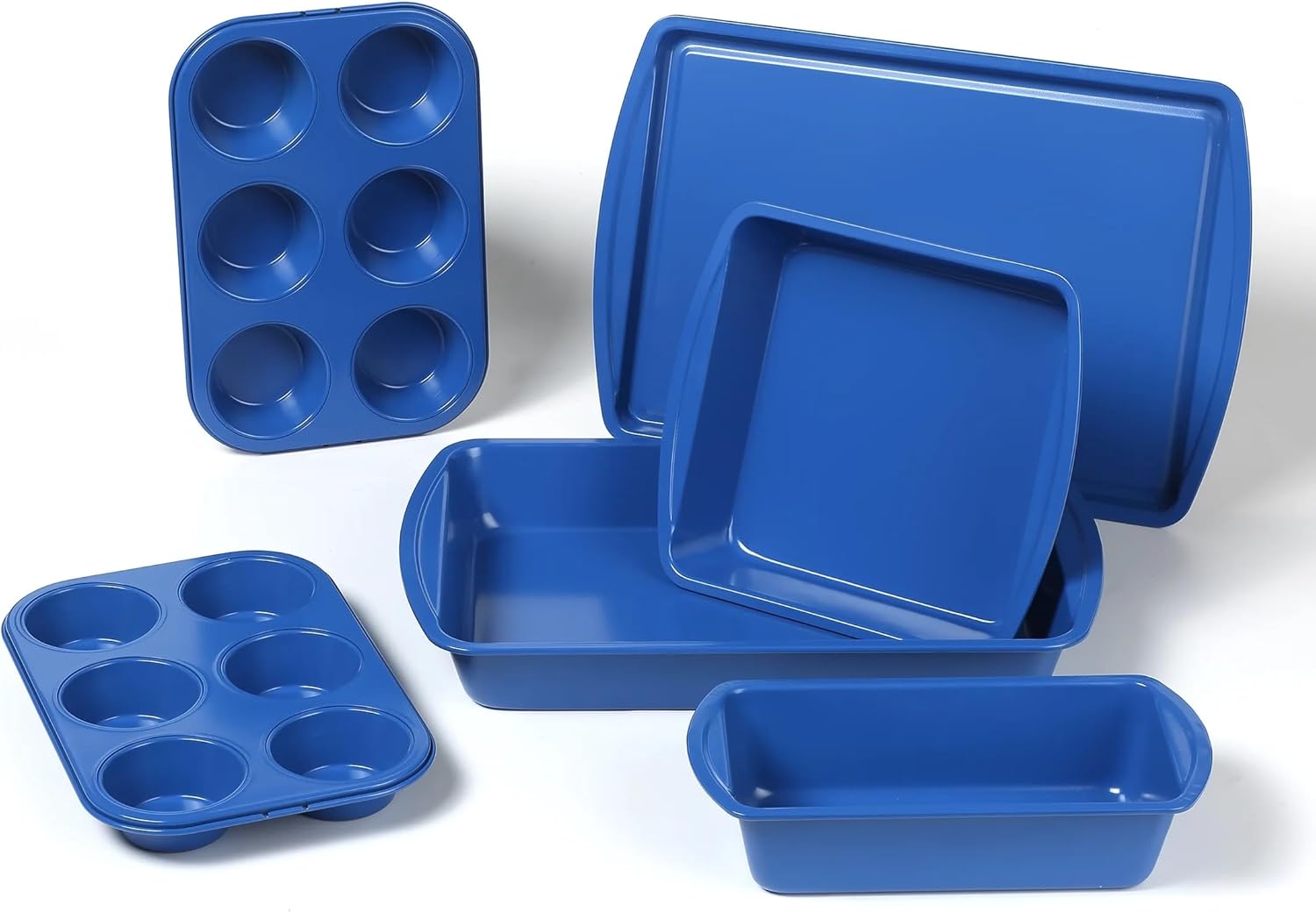 Bakeware Sets with OVAL RECTANGULAR &amp; PERFORATED Cake Pans Dishwasher &amp; Microwave Safe Packaged in Box