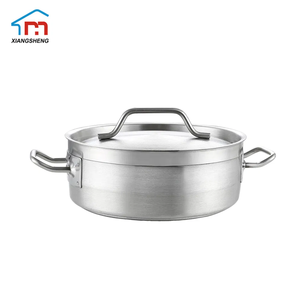 Xiangsheng 10qt Stainless Steel Brazier/Braising Pot Induction Sauce Pan Composite Soup Pan