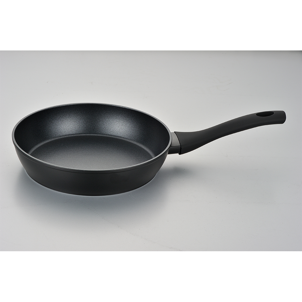 Classic Black Nonstick Frying Pan Stay-Cool Handle Eco-Friendly Flat Skillet Pancake Griddle-Perfect for Home &amp; Professional Use