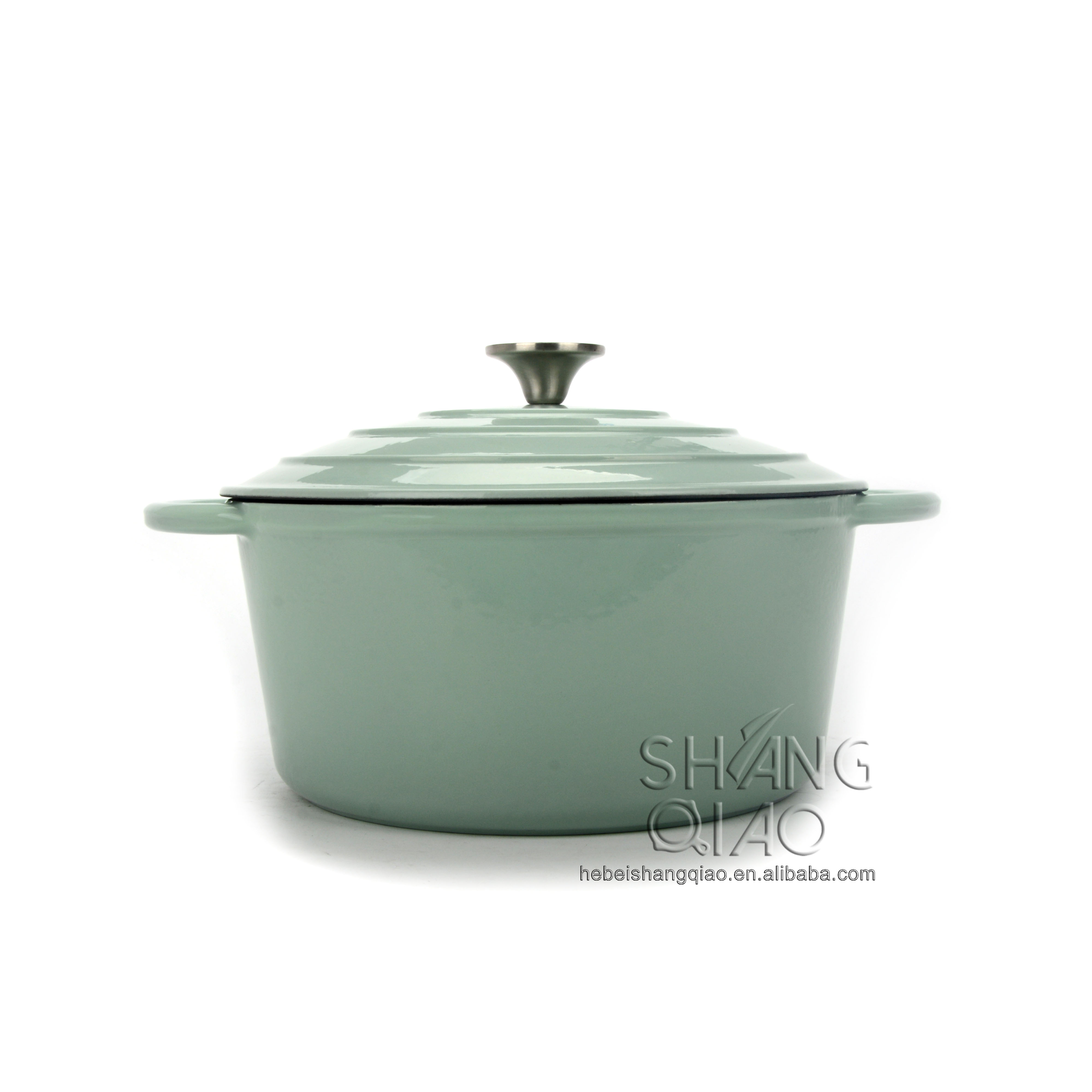 Enamel Coated Cast Iron Dutch Oven Round Casserole Pot