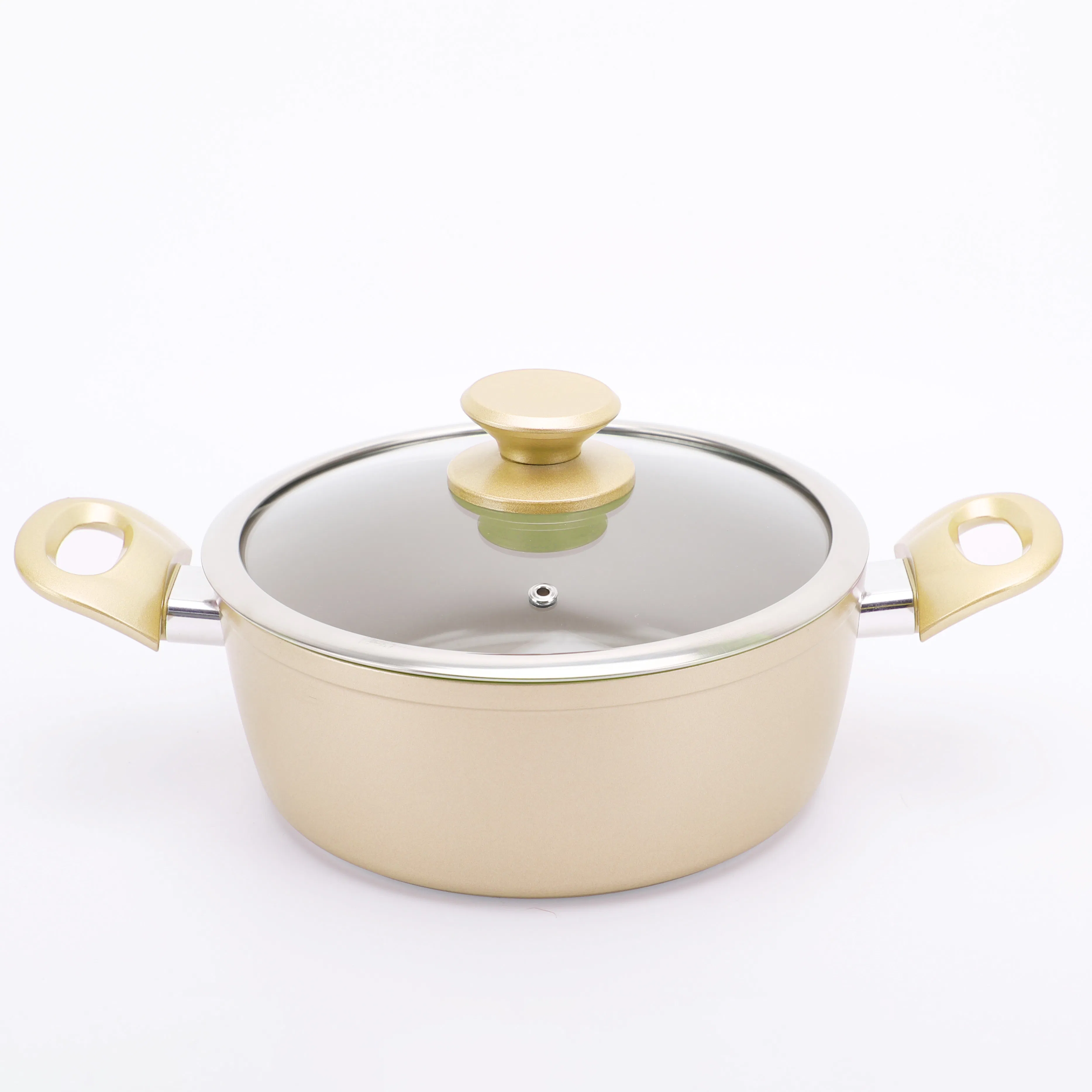 2024 Canton Fair New Design 4-22PCS Forged Aluminum Cookware Set Luxury Nonstick Pan and Pot Sets