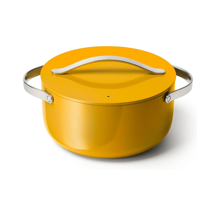Premium Non-Stick Aluminum Cookware Set with Stainless Steel Handles - Healthy &amp; Durable Kitchen Essentials