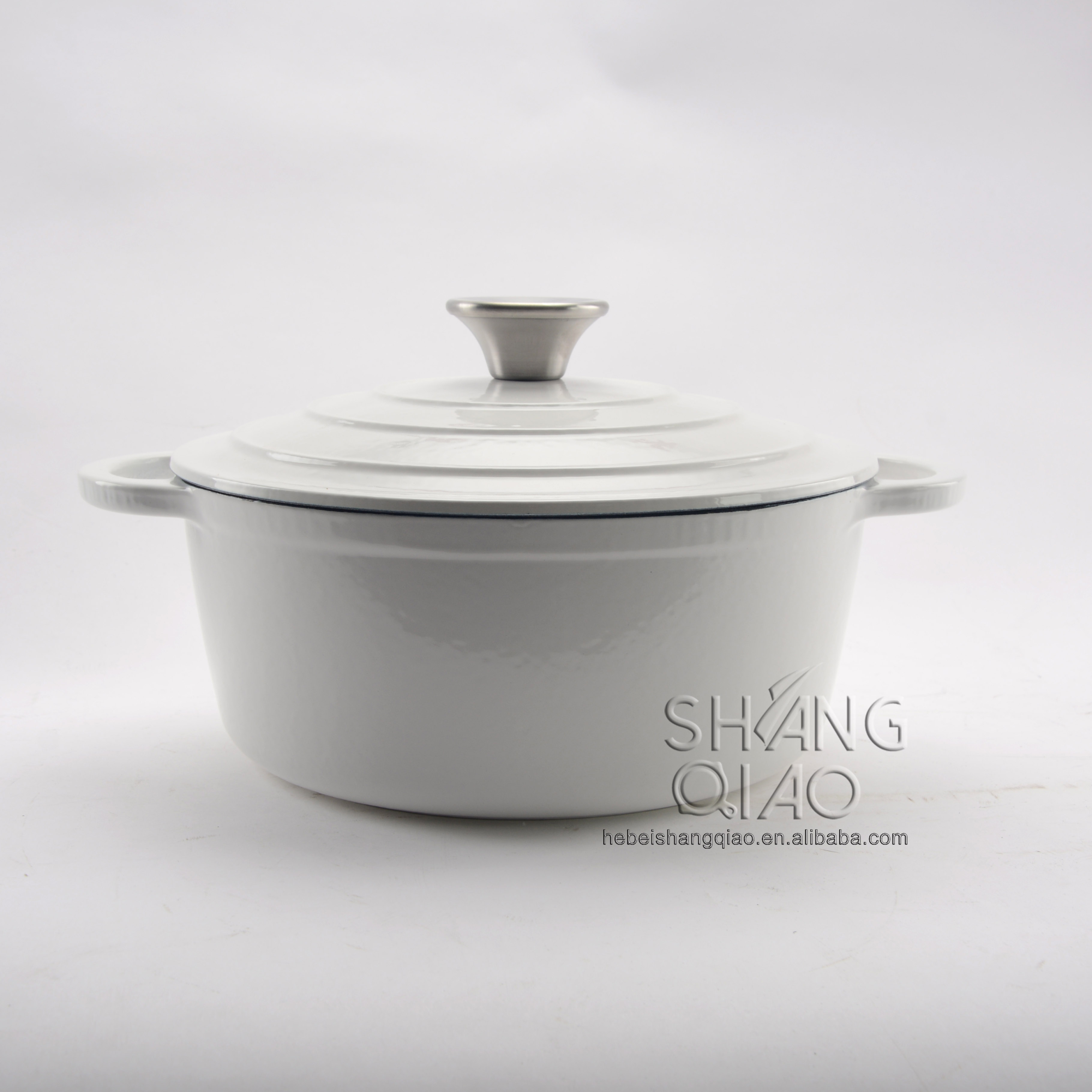 Enamel Coated Cast Iron Dutch Oven Round Casserole Pot