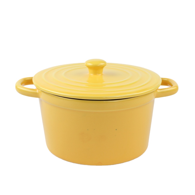 Wholesale Mini Ceram Soup Pots Kitchen Cute Casserole Pot Restaurant Ceramic Pots for Cooking Support OEM