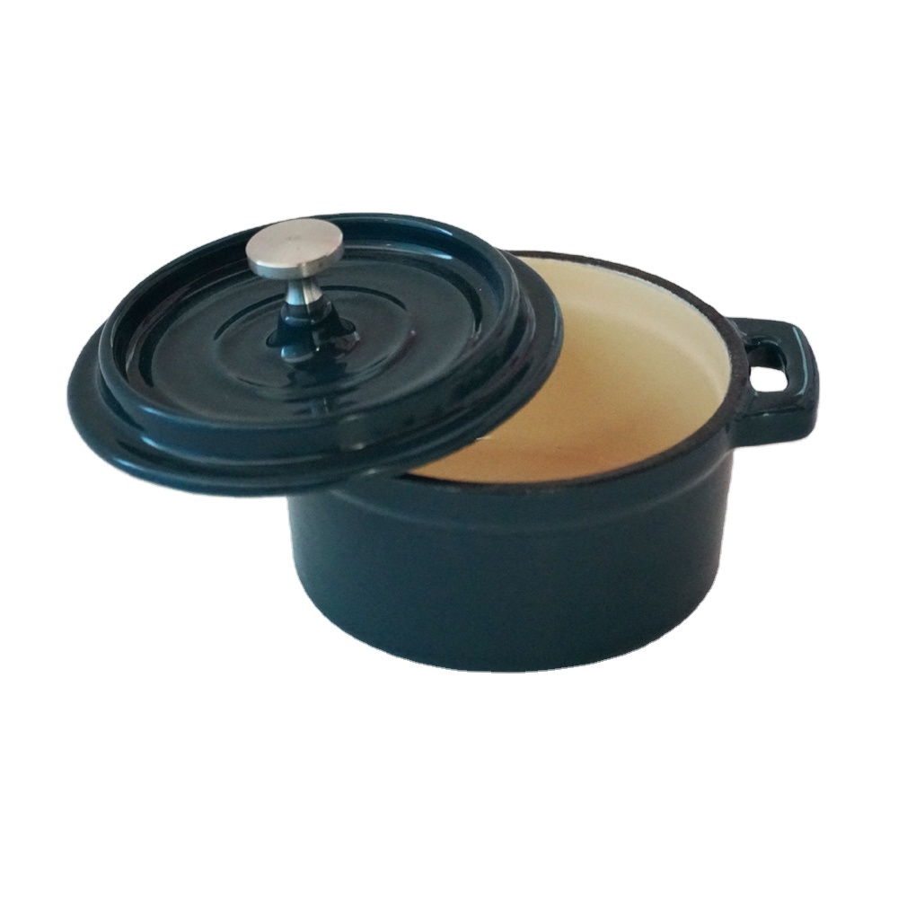 ChuiHua 2023 New Type Mini Dutch Oven Mini Enameled Pot Cast Iron Mini Pot for Kitchen or Restaurant Use Enamel Casserole