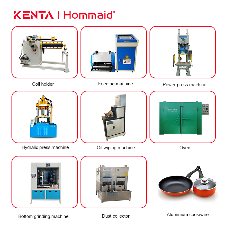 One-stop Aluminum Cookware Production Line with Advanced Professional Precision and Durability and Feeding Machine