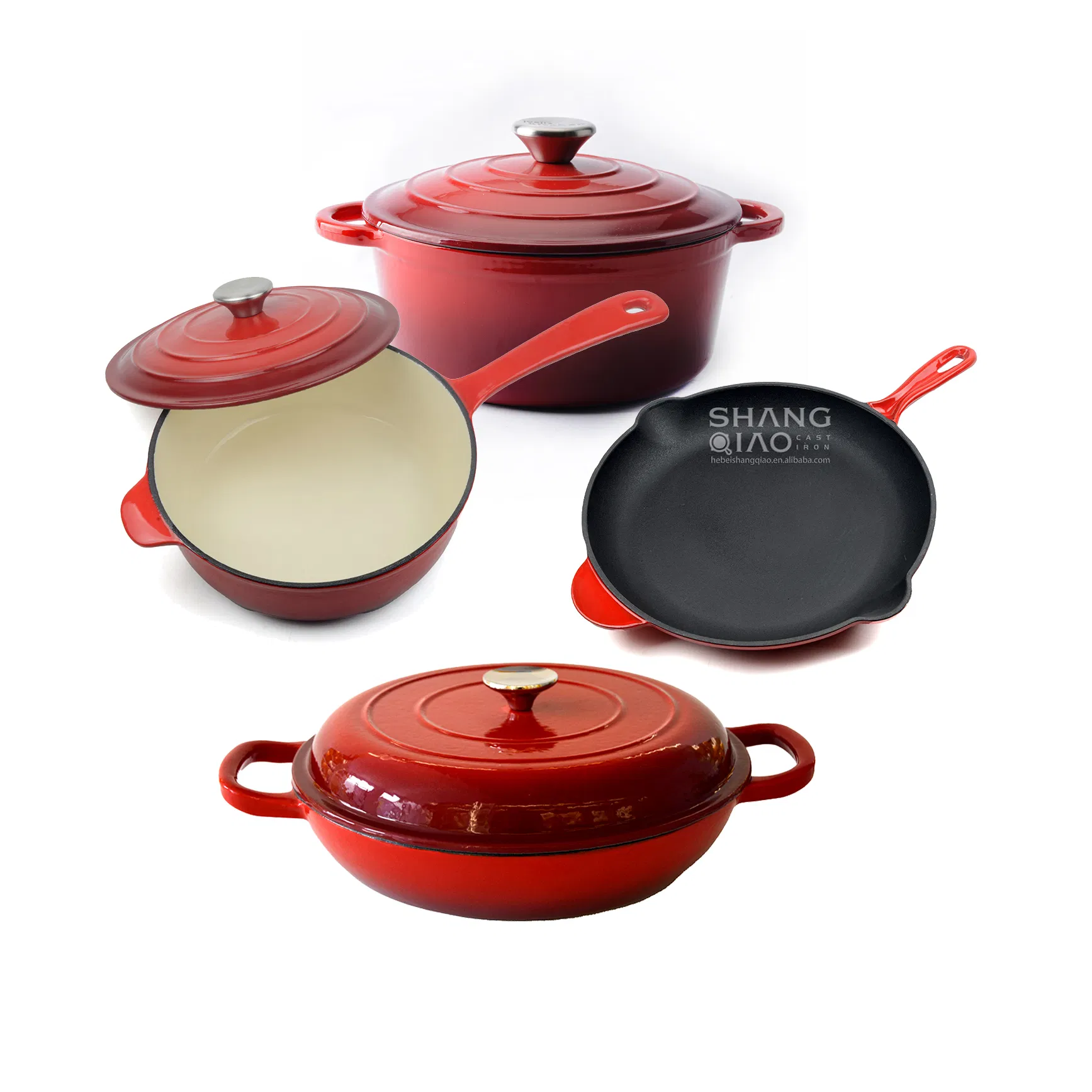 Heavy Duty Enameled Cast Iron Cookware Sets