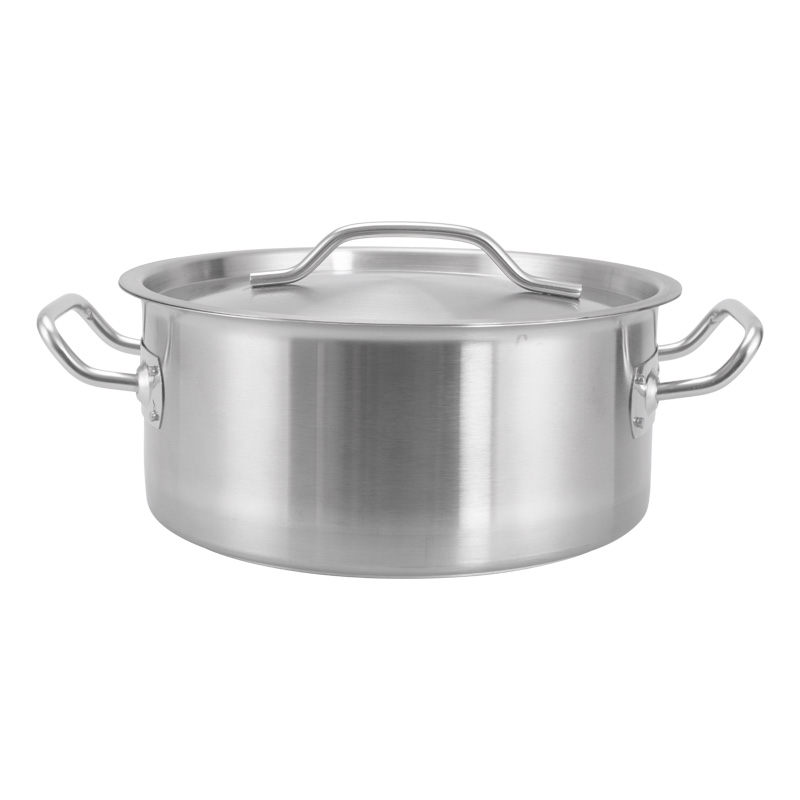 Hot Sale EU Standard 8L Kitchen Cookware Small Pot with Lid, Stainless Steel Soup Stock Pots for Kitchen Cooking