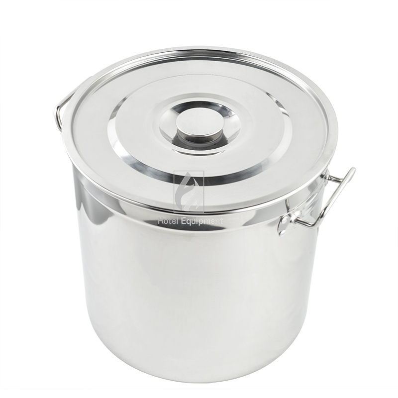 21L-170L Heavy Duty Stainless Steel Stock Pot Cooking Pot Single Wall Soup Pot