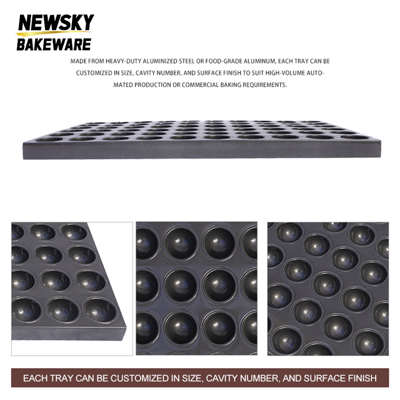 Wholesale 60 Cavity Cupcake Baking Pan Alusteel Food Grade Non-Stick Muffin Bakeware Commercial Bakery Restaurant Oven Safe