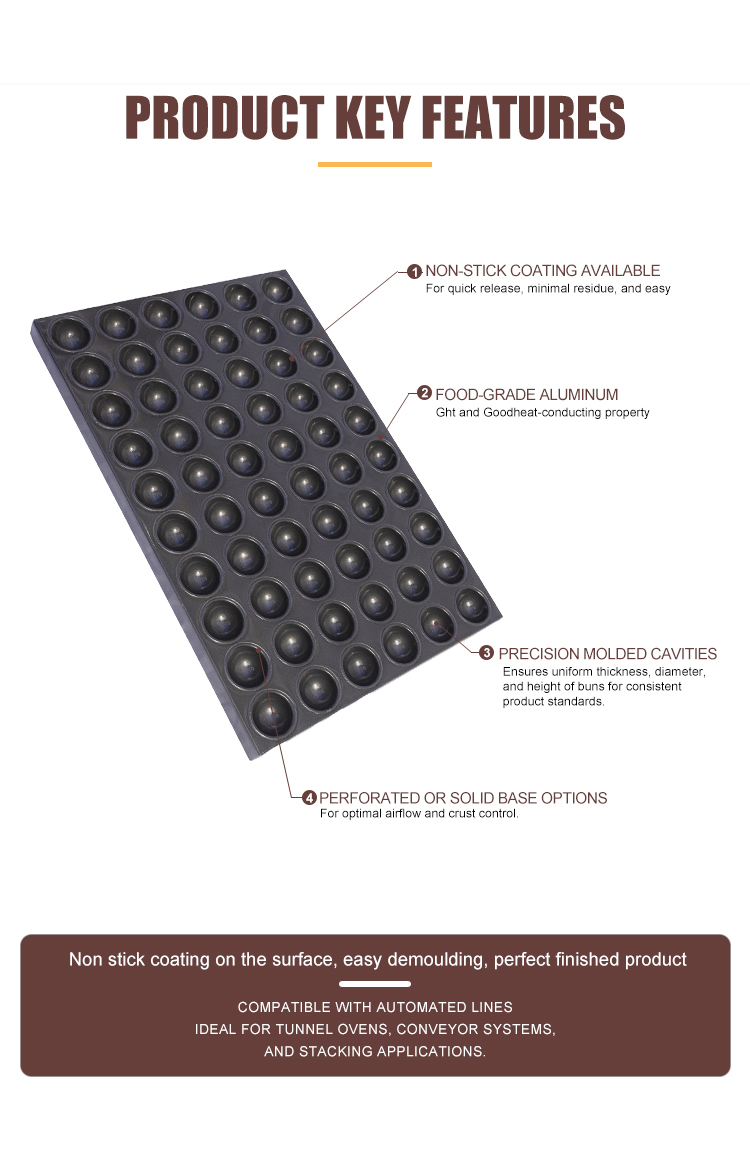 60 Cavity Cupcake Baking Pan Detail 6