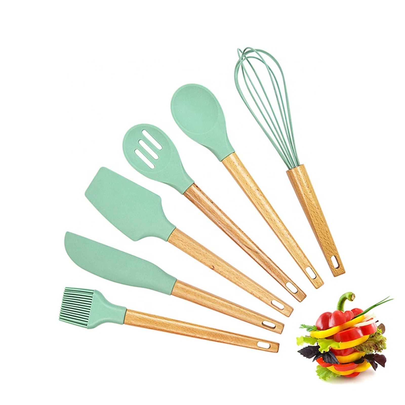 Cooking Tools Utensil Sets Eco Reusable Custom Home Kitchen Cookware Silicone Kitchenware Suppliers Kitchenware Unique Products