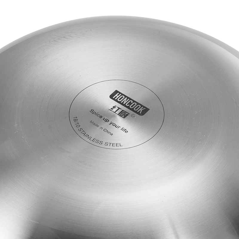 Willow &amp; Everett Wok Pan - Non-Stick Stainless Steel Stir Fry Pans With Domed Lid - Scratch Proof Cookware