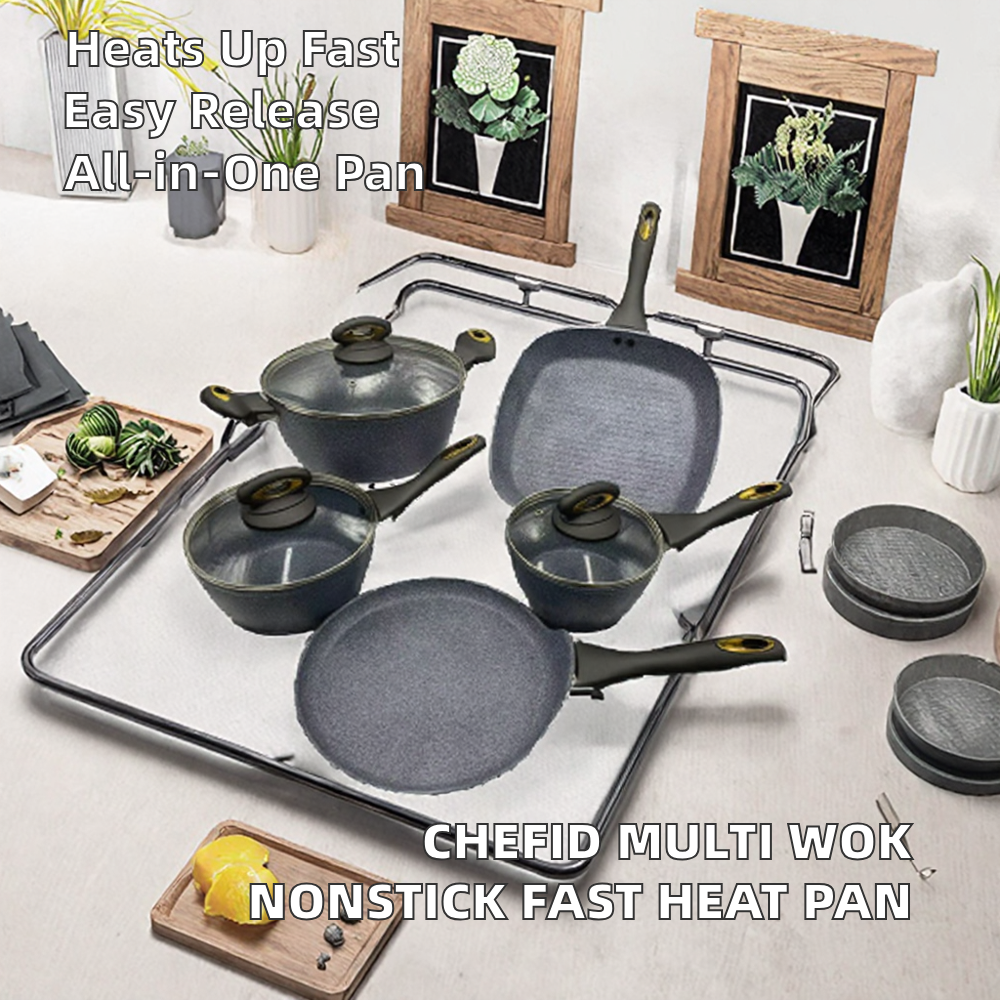 IH Multi Purpose Stir Fry Pan Non-Stick Cooking Wok with Fast Heating Surface for Multi-Wok Non-Stick Cooking
