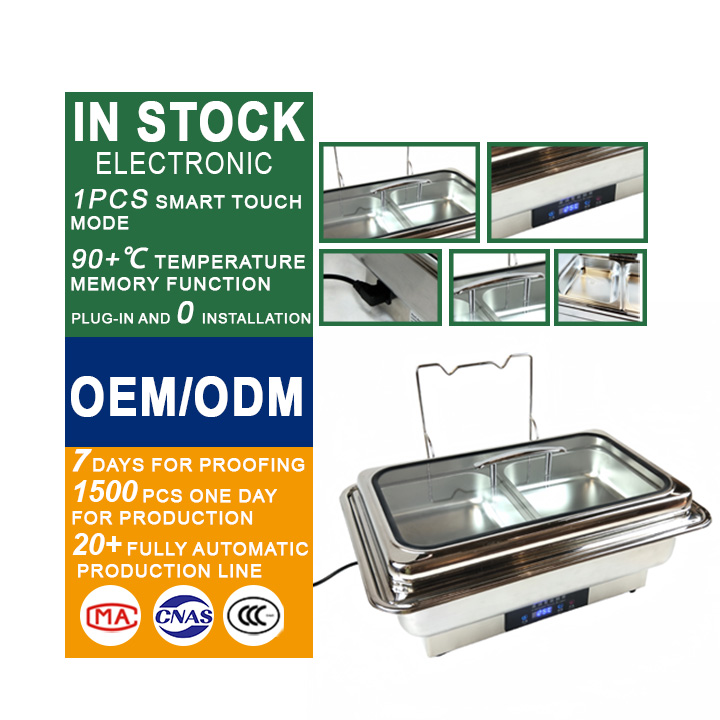 YITIAN Commercial Large Stainless Steel Hot Pot Hotel Buffet Catering Food Heater Drink Kitchenware Set