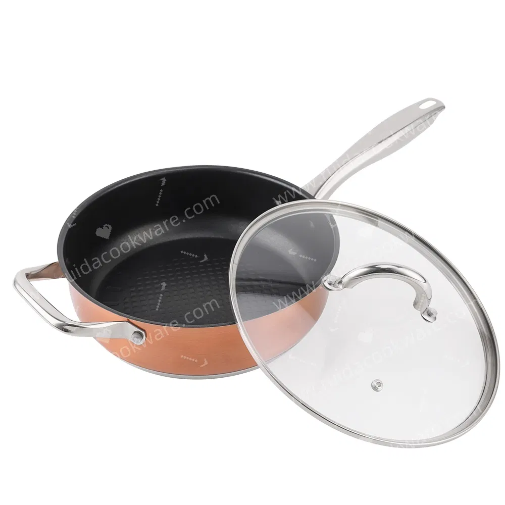 Capsule Bottom 12PCS Stainless Steel Cookware Casserole Saucepan with Lid
