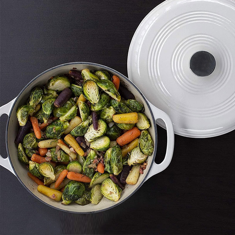 Multifunction Enameled Non Stick Stew Pot Dutch Oven Casserole Cast Iron Cookware