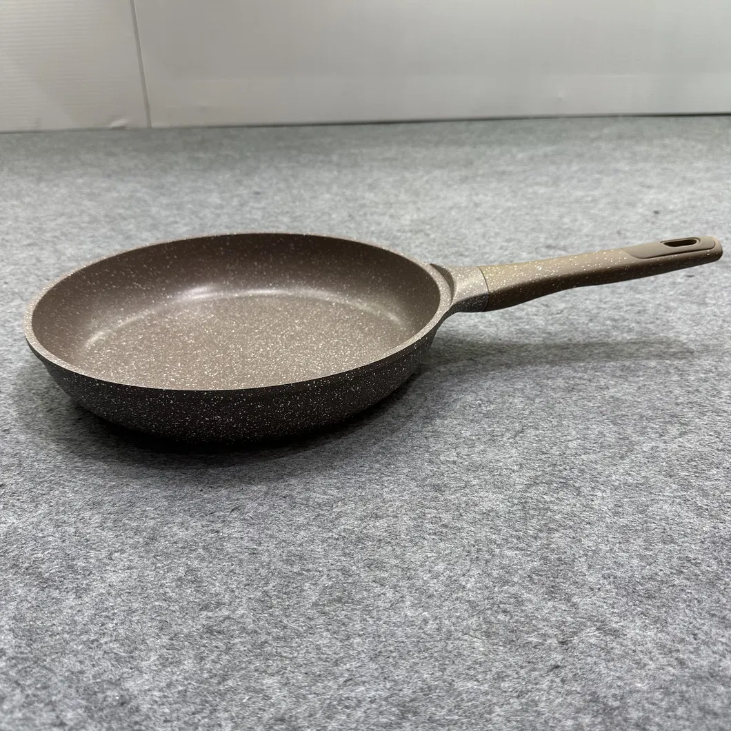Hot Sale Aluminum Wok Non-Stick Saucepan Marble Granite Cooking Casserole Steamer Cookware