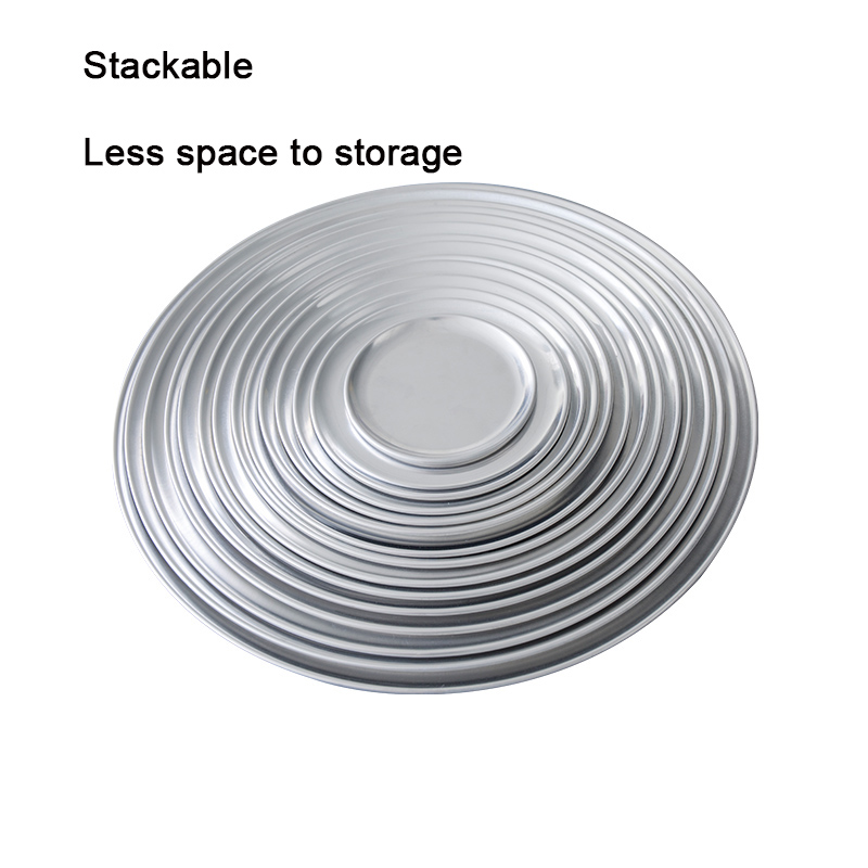 Bakery Tray Aluminum Metal Baking Tray Bread Cake Pan Round Pizza Tray Pizza Pan Loaf Pan
