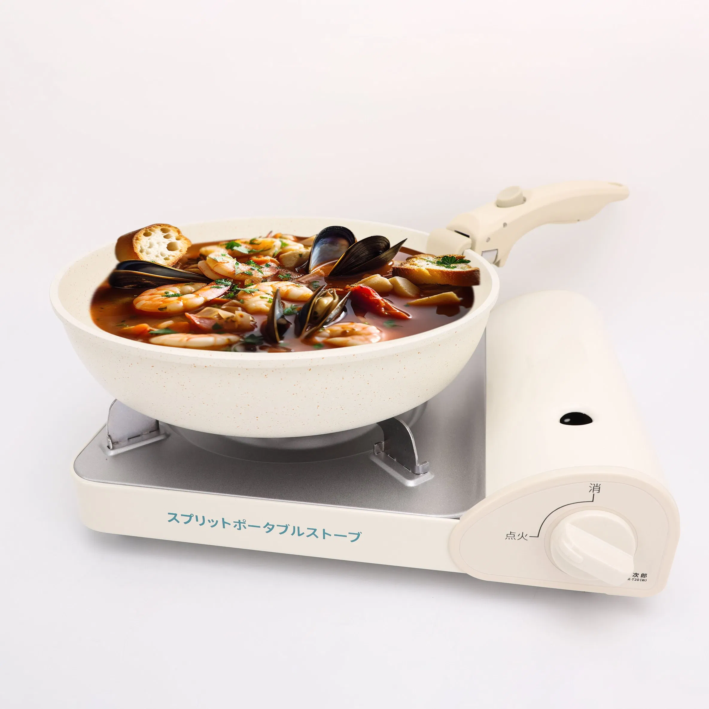 Factory Price 5PCS Detachable Handle Cooking Soup Pots Frying Pan Set Ceramic Nonstick Aluminum Non Stick Cookware Set