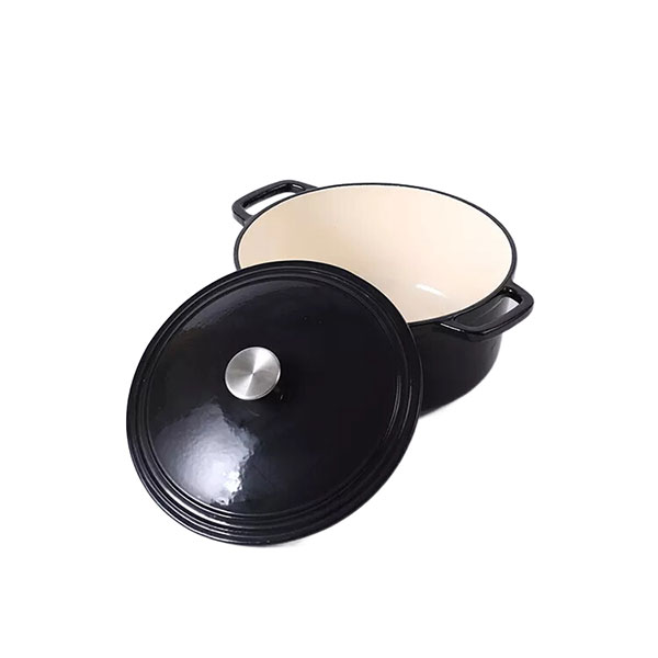 4l Cast iron dutch oven pot red cast iron enamel casserole round shape Kitchenware Cooking Soup Pot