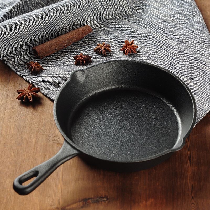 Wholesale Custom 6" 8" 10" Kitchen Nonstick Skillet Cooking Fry Pan Cast Iron Frying Pan Set With Handle
