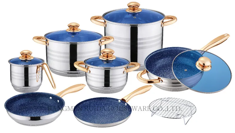 Factory Direct Supplier Kitchen 9PCS Stainless Steel Cookware Kitchen Ware with Restaurant