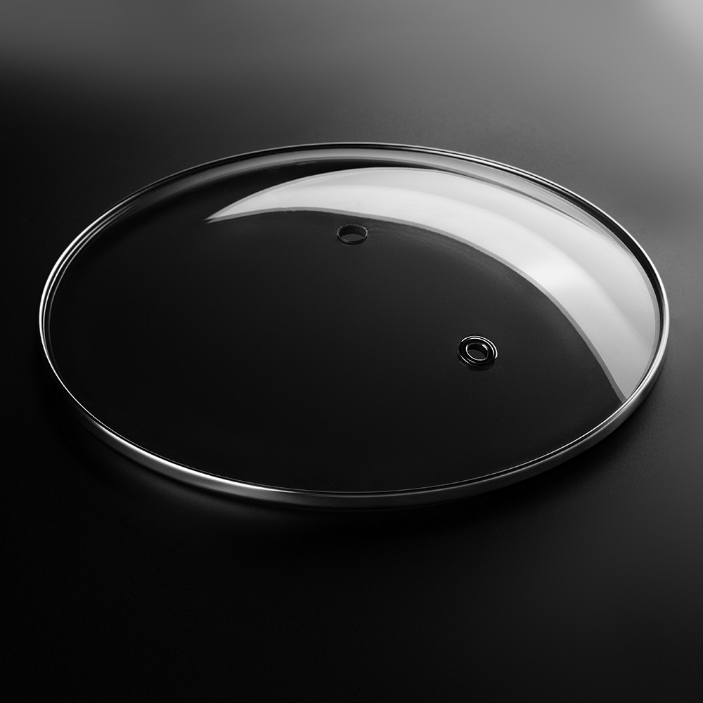 Stainless Steel Non-Stick Cookware Set With Round C-Type Glass Lid Pots And Wok Parts