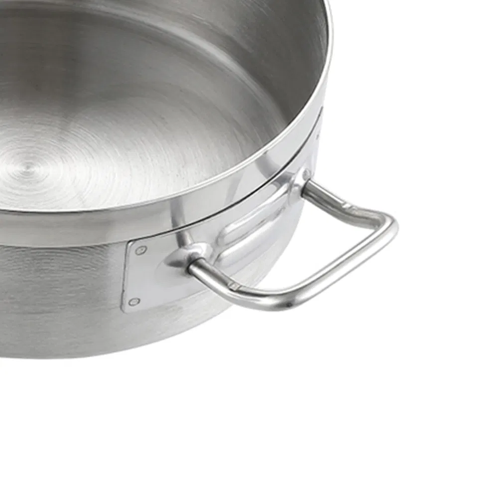 Xiangsheng 10qt Stainless Steel Brazier/Braising Pot Induction Sauce Pan Composite Soup Pan