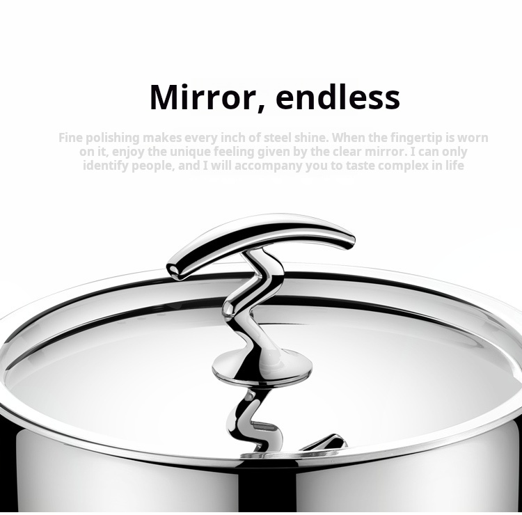 18cm Stainless Steel Modern Saucepan Induction Compatible Milk Pot with Non-stick Composite Bottom Eco-Friendly Durable Cookware