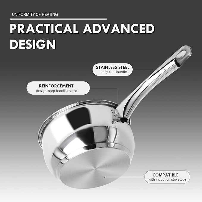 Geling New Fashion 7 Piece Stainless Steel Cooking Utensil Cookware Set Factory Supplier Professional Pots Pans Set for Gas
