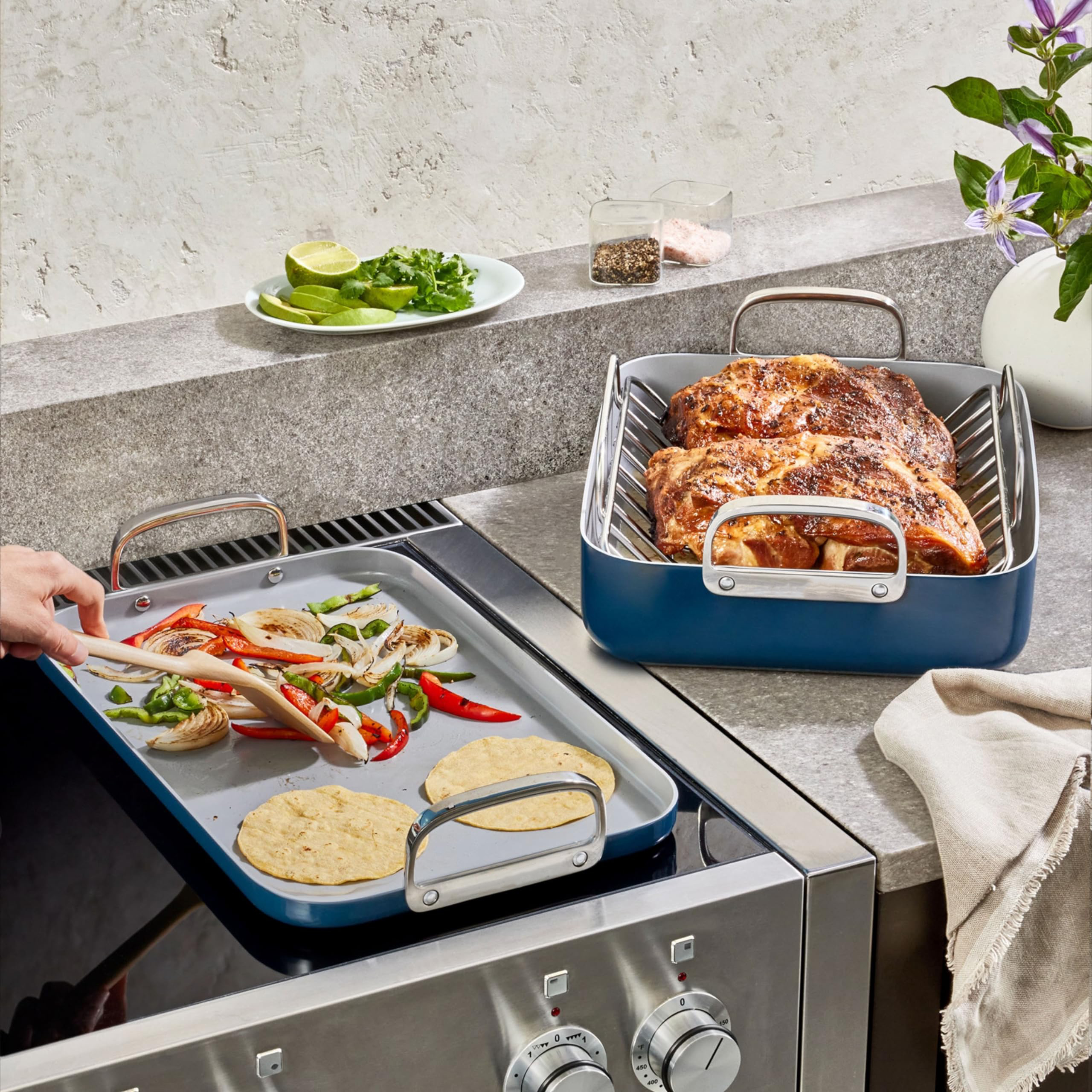 Factory High Quality Versatile Non-Stick Ceramic Coated Pans Pots and Pans Cookware Set Cooking Pan Set