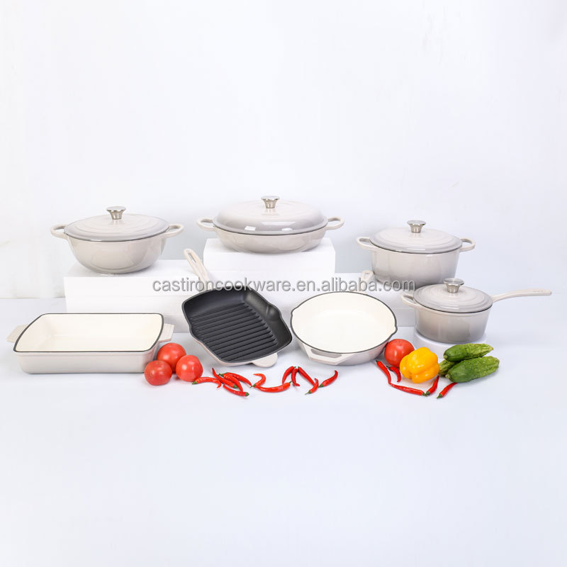 Enameled Cast Iron Dutch Oven Cast Iron Cooking Pot