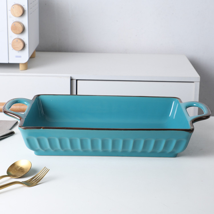 Wholesale Bulk Durable Kitchen Baking Cakes Large Porcelain Modern Nordic Bakeware