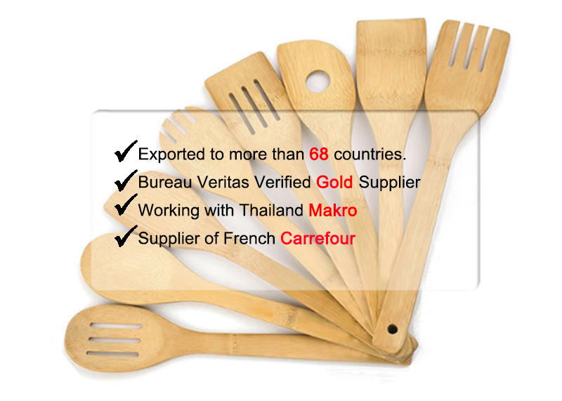 Bamboo Kitchen Utensils Showcase 1