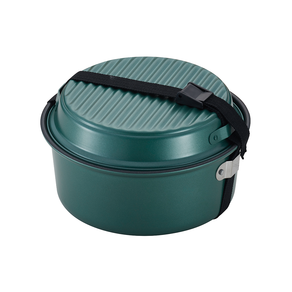 Factory Direct 6 Pcs Non-Stick Outdoor Cooking Sets Aluminum Camping Cookware With Gripper