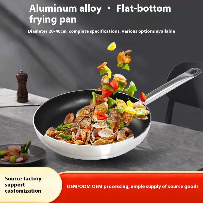 Modern Design Sizes From 22cm to 40cm Metal Home Commercial Use Round Aluminum Cooker Sets Fry Pans