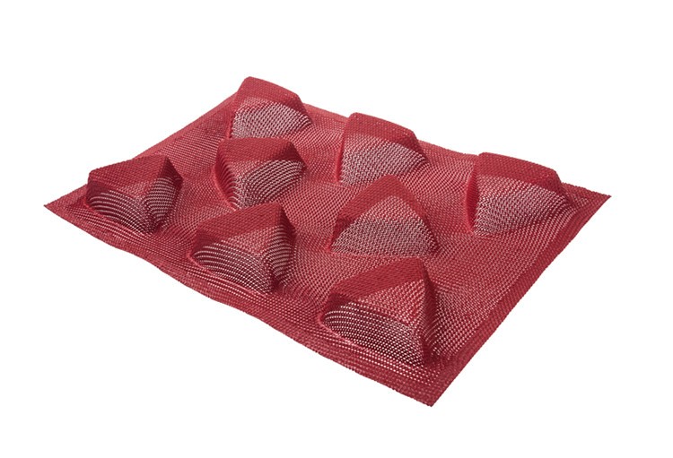 Soft and Breathable Silicone Glass Fiber Baking Tray Silicone Hamburger Bread Mold Egg Tart Bakeware Mold