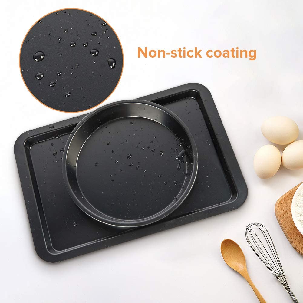 Wholesale Non-Stick Carbon Steel Bakeware Custom Round Rectangle Baking Pan Kitchen Baking Tray Cookie Cupcake Pan Sets for Oven